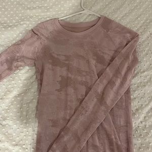 Purple camo athleta long sleeve